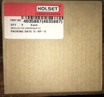 Holset / Cummins Turbocharger Compressor Wheel 4035887. | eBay 