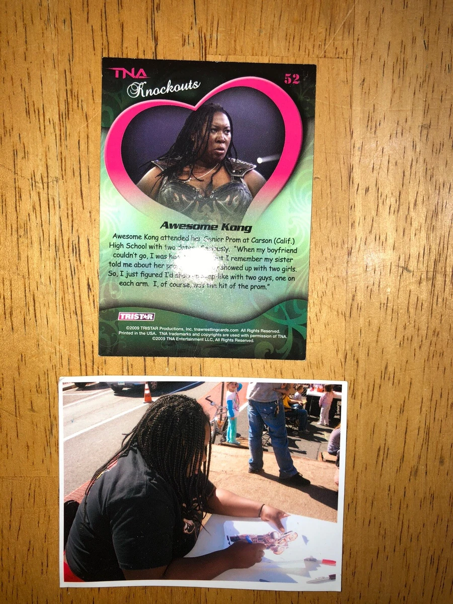 Awesome Kong Autographed TrisTar Card TNA Impact Wrestling AEW WCW WWE |  eBay