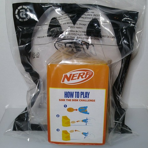 McDonald's 2023 for Nerf #5 Sink the Disk Challenge Game Toy - Picture 2 of 2