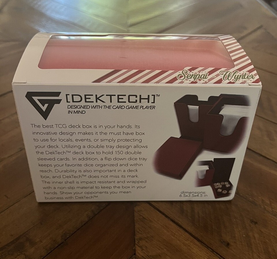 GemTech DekTech Gem Accessories Senpai Wynter TCG Deck Box BRAND NEW