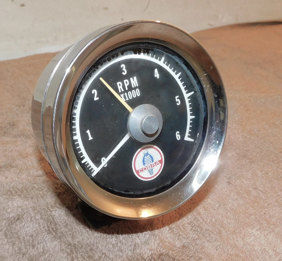 Ford Mustang Shelby 1966 1967 68 accesorio original 6 k 6000 rpm tacómetro de tacómetro cobra Foto 2 de 4