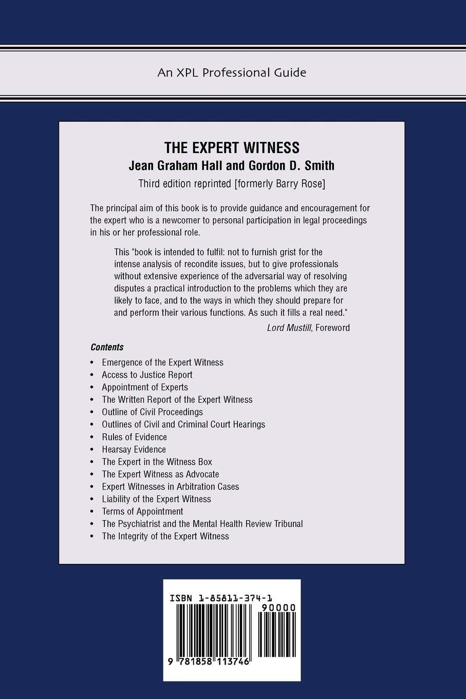 Thumbnail - Jean Graham-hall Gordon Smith The Expert Witness (taschenbuch)