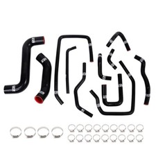 Lokocar Silicone Radiator Hose Kit For Subaru Wrx Sti Gda Gdb Ej207 02-06 Black