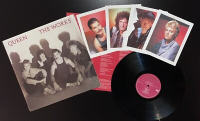Queen The Works South Africa Lp mit Beilage + 4 handsignierte Fotos selten