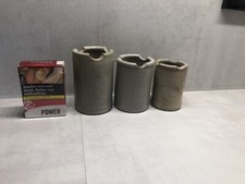 3 Ashtrays Toned Pottery Handmade Cigars Cigarettes