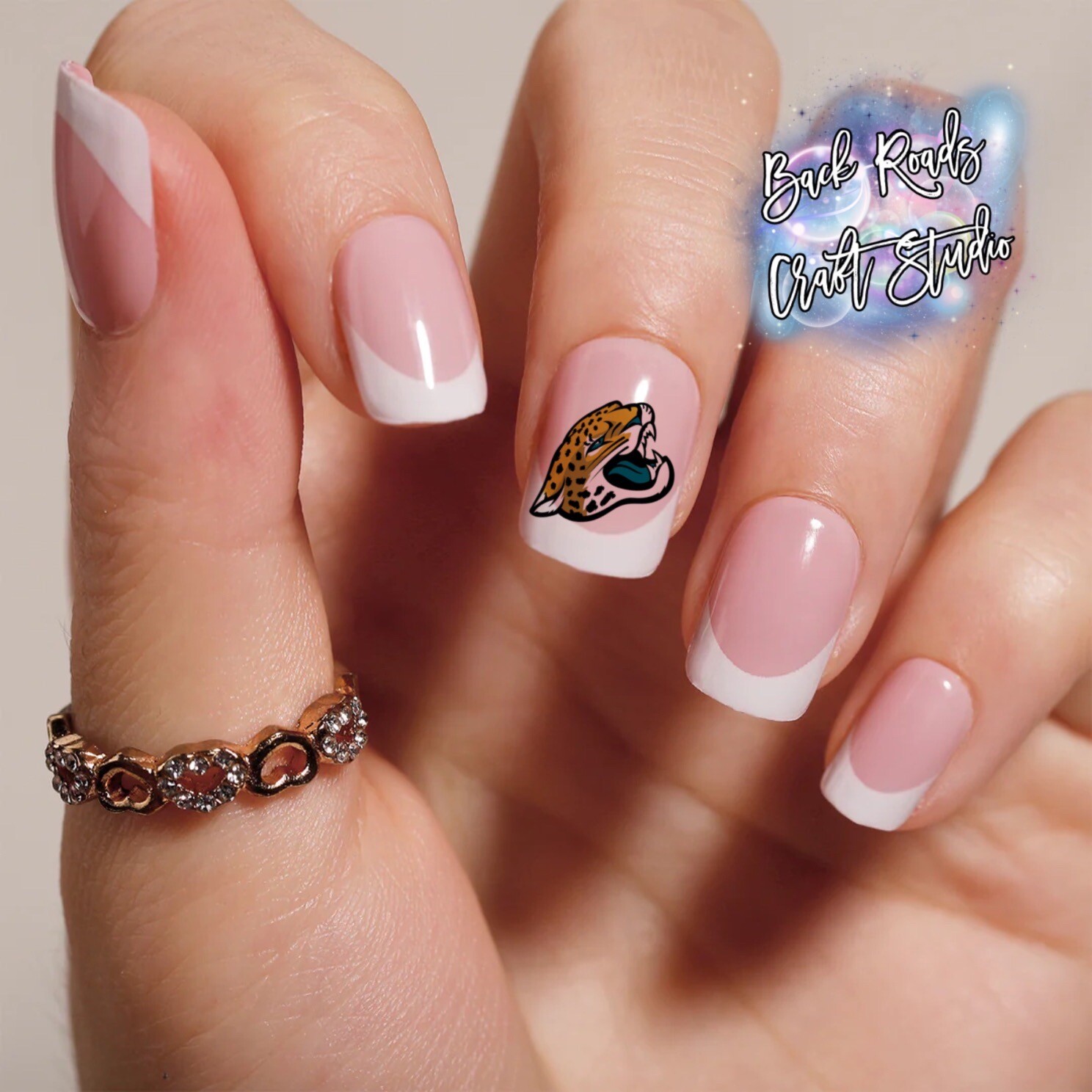 Jacksonville Jaguars Football Waterslide Nail Decals Set of 50 Instructions &