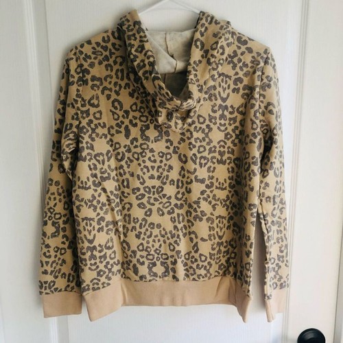 Nueva sudadera con capucha pulóver con estampado de leopardo Belle Du Jour para mujer talla pequeña - Imagen 6 de 7