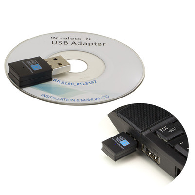 300Mbps Mini Wireless 802.11N/B/G WiFi USB Adapter LAN Internet Network Adapter