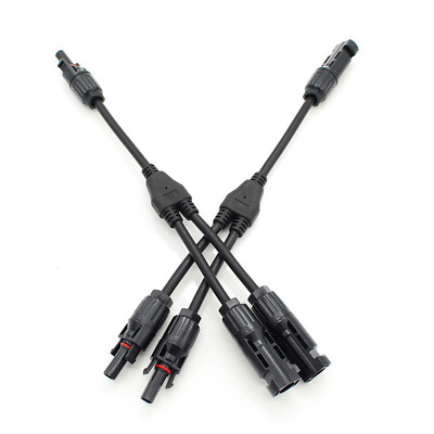 PFCTART Solar Panel Y Branch Cable Connection Extension Adapter Connector Kit