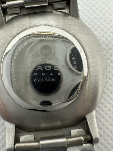 Skagen Denmark Slim Line Date Men’s Watch 233LSSM Black Dial - Picture 5 of 10