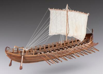 Dusek D001 - Greek Bireme - wooden modelship kit, scale 1:72