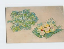 Postcard Lustre Leaf Artistic Decorator Dish National Handcraft Institute Iowa