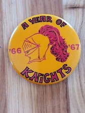 1966-67 Harding High School KNIGHTS Pinback Button St. Paul, Minnesota 
