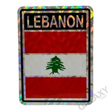 Lebanon Sticker / Lebanon Flag Sticker / "3 x 4" Lebanon Sticker