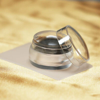 Clear Silicone Nail Art Stamping Kit Set Transfer Stamper Scraper Plate Manicure