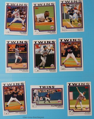 2004 Topps Minnesota Twins Team Set 22 Cards Mauer Torii Hunter Combine Shipping