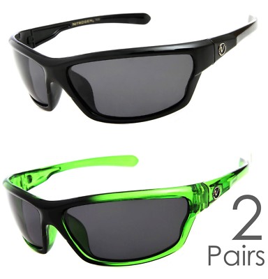 2 PAIR Nitrogen Polarized Sunglasses Running Fishing Glasses Pick Your Color!