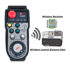 Enhanced 6 Axis CNC Wireless MPG 100 Pulse Generator Manual Handwheel Estop 5V