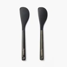2pk Mini Spatula Set Matte Black - Figmint: Stainless Steel Cookware Utensils,