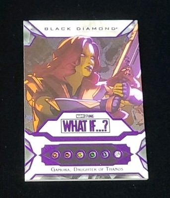 2023 Marvel What If? Black Diamond GAMORA COSMIC STONE RELICS SSP # 23/23