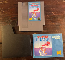Karate Champ [5-Screw] NES Game Cartridge With Manual & Dust Cover!