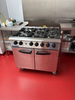 Blue Seal G750 6 Natural Gas 6 Burner & Large Static Oven Cooker