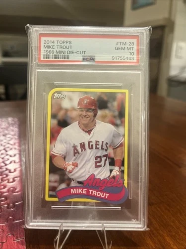 2014 Topps - 1989 Topps Die-Cut Minis Mike Trout #TM-28 PSA 10