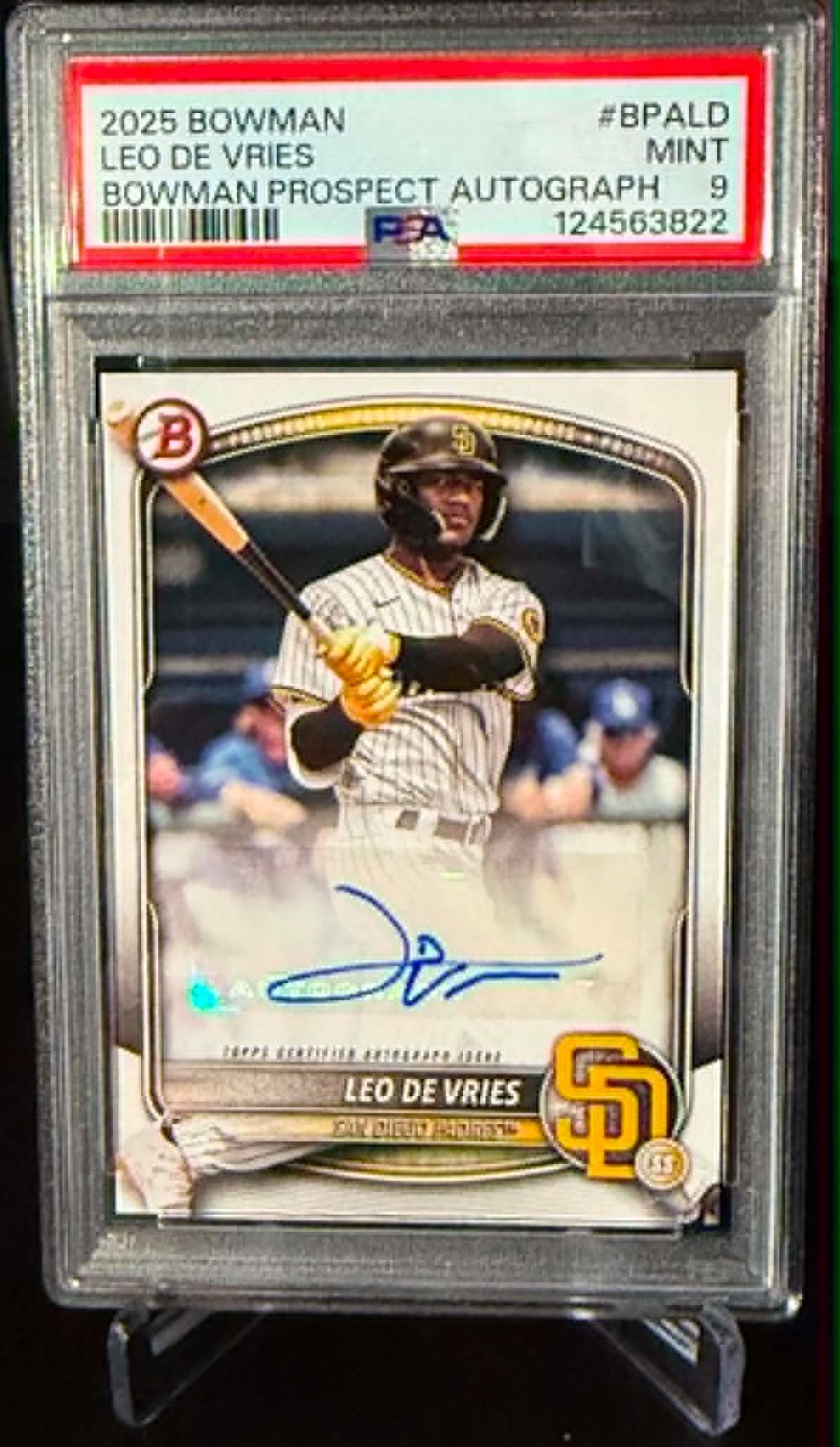 Topps 2025 Bowman Paper Prospect Leo De Vries Auto #BPA-LD PADRES, A'S