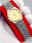 ❤️[WORKS] 1980's Omega Seamaster 25mm Two Tone Swiss Quartz Womens Watch