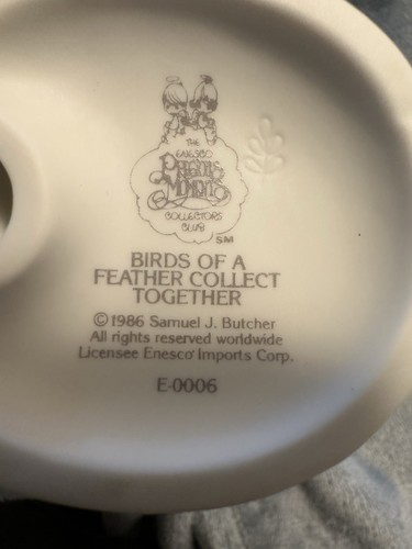 Precious Moments 1986 “Birds of a Feather Collect Together” E0006, w/Box - Picture 6 of 8