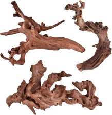Assorted Driftwood Branches 6-10 Inch for Fish Tanks Reptile Decor - 3 Pcs