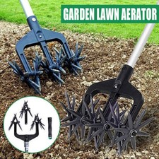 Rotary Cultivator Lawn Ripper Soil Turning Garden Aerator Manual Tiller