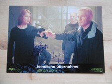 Desiree Nosbusch Thure Riefenstein autographs signed A4 lobbycard enemy practice