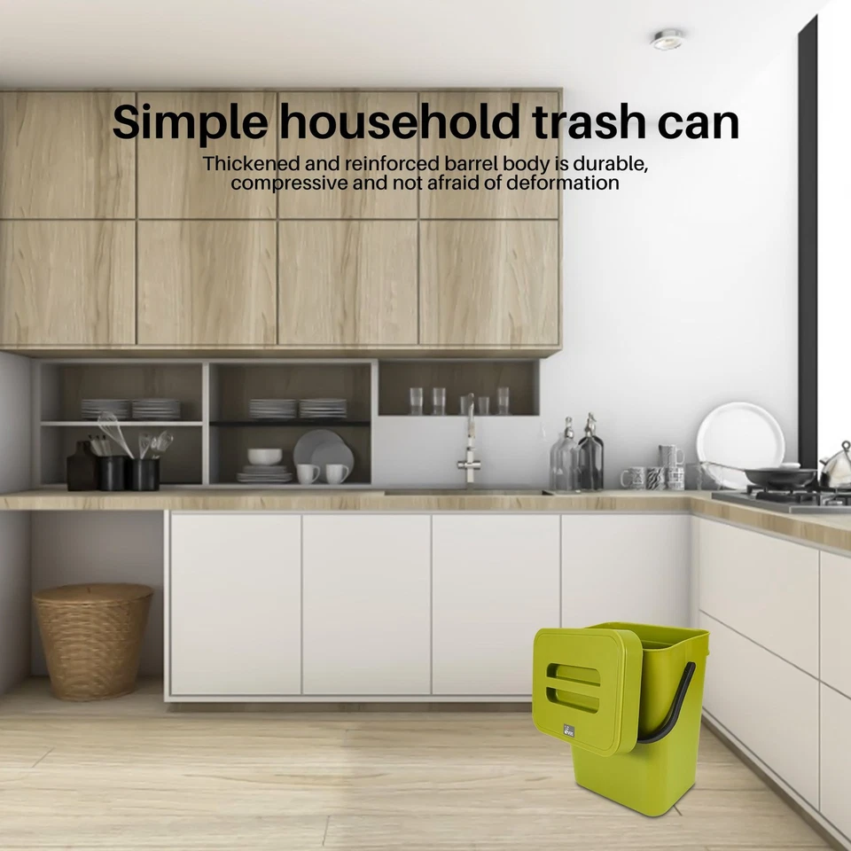 5L Abfall BehäLter KüChen Schrank TüR HäNgen MüLl Eimer MüLl Eimer Wand Mon6573 - Bild 2 von 4