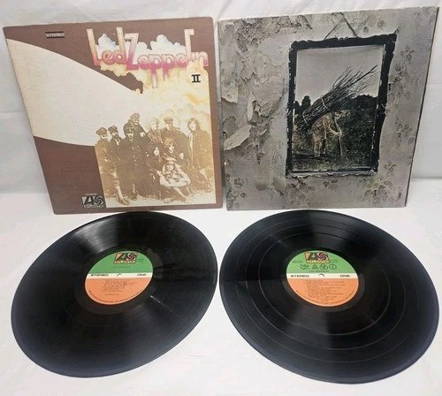 Led Zeppelin & Led Zeppelin II Vinyl LP Records 2 Albums