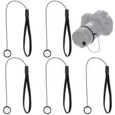 5 PCS Lens Cap Leash, Anti-Lost Lens Cap Keeper with Elastic String, Caps Tet...
