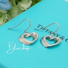 Orecchini Tiffany & Co. 3D Geometrici Cuore Gancio Argento Sterling 925