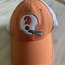 Vtg Tampa Bay Buccaneers NFL Hat Cap M/L Bucco Bruce Throwback