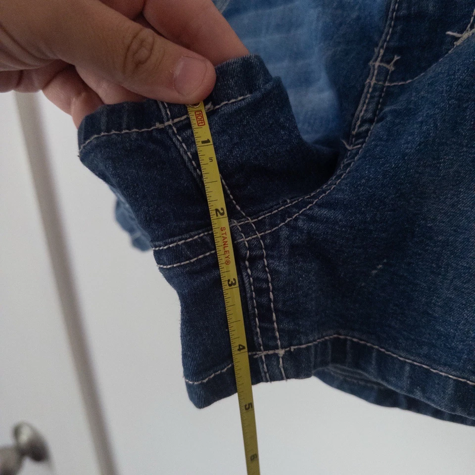 Levis Shorty Corto Micro Corto Tiro Bajo Y2K Solapa Bolsillo Juniors 17 Mujer M Foto 4 de 4