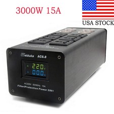 Weiduka AC8.8 3000W 15A Audio Power Filter AC Power Socket Dual LED Display
