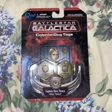 Battlestar Galactica Colonial Dog Tags - Captain Kara Thrace Callsign “Starbuck”