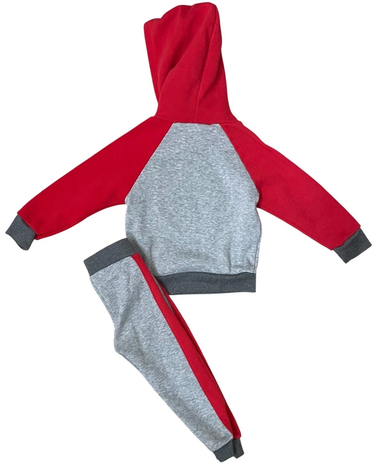 Sudadera con capucha gris/rojo con imágenes de holograma Paw Patrol para niños pequeños 3T Foto 2 de 4