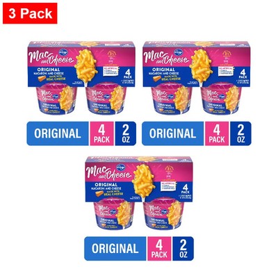 KG Original Mac and Cheese 2.05 oz - 4 Cup/Tub/Bowl 4 ct / 2.05 oz - 3 Pack
