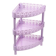 Bathroom Storage Rack 3 Layer Triangle Corner Shelf Organizer for Home Kitche...