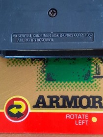 Armor Attack - Vintage Vectrex Game Cartridge - 1982 Video Game with Overlay