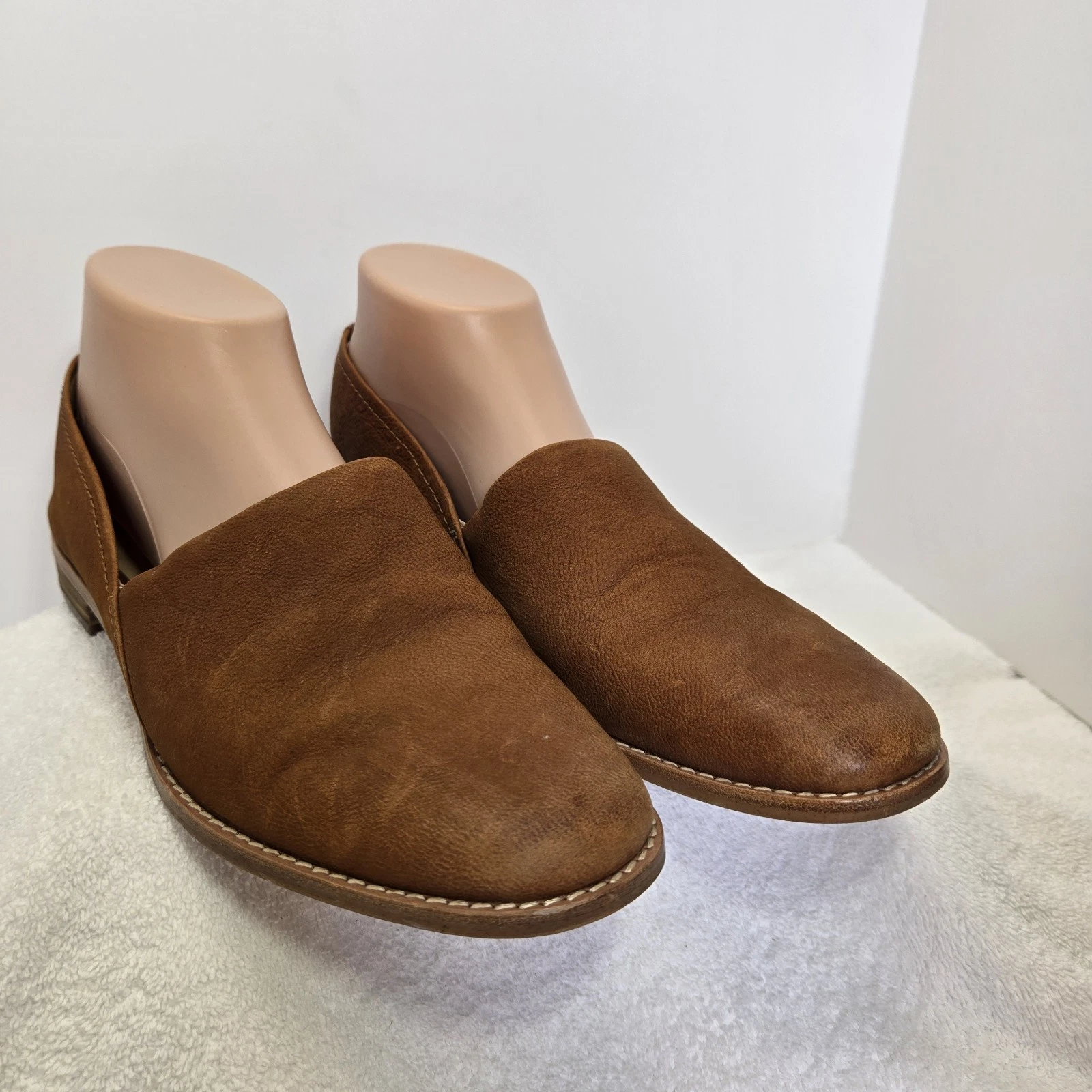 Mocassini bassi Clarks Pure Easy in pelle marrone ciottolato da donna taglia 9