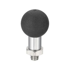 0.8" Ball Mount Base Ball Adapters with 1/4" Threaded Bolt Silver