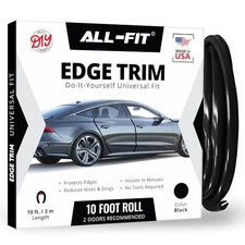 Car Door Edge Protector Universal DIY Edge Trim to Prevent Scratches Black