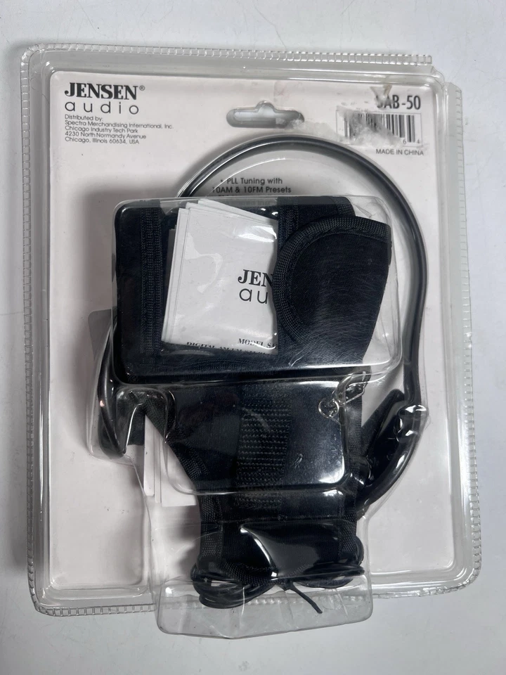 NEW Sealed Jensen SAB-50 PLL Digital Clock Radio + Armband/Headphones AM FM - Image 3 of 3