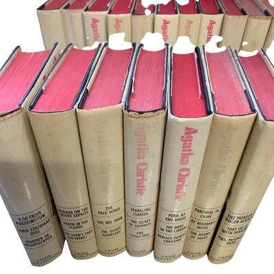 Agatha Christie Crime Collection Book 18 Set Mystery Novels Dust Jackets - Image 1 of 4